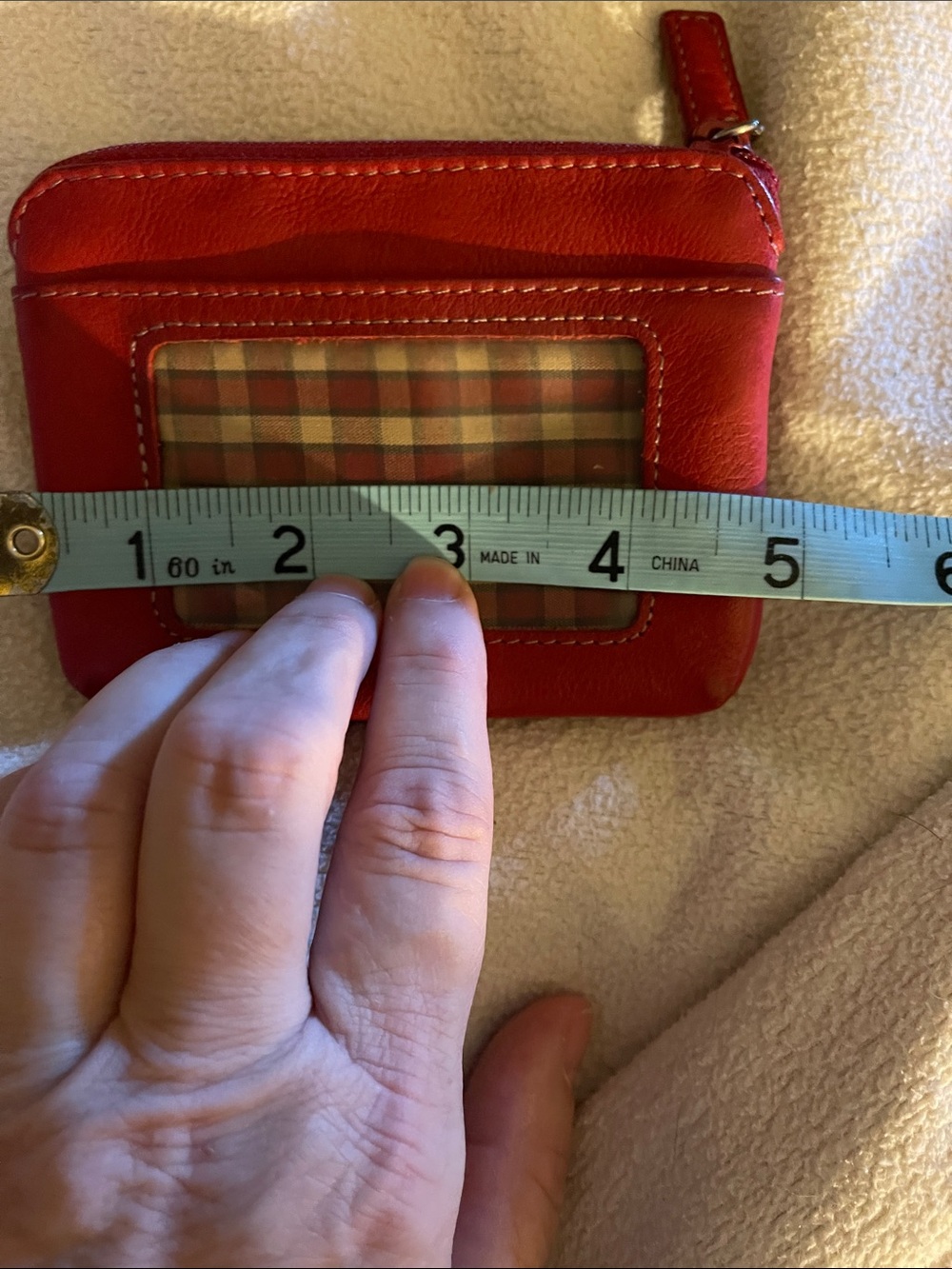Dockers Beautiful Women's Vibrant Red Wallet Dockers - Picture 11 of 12